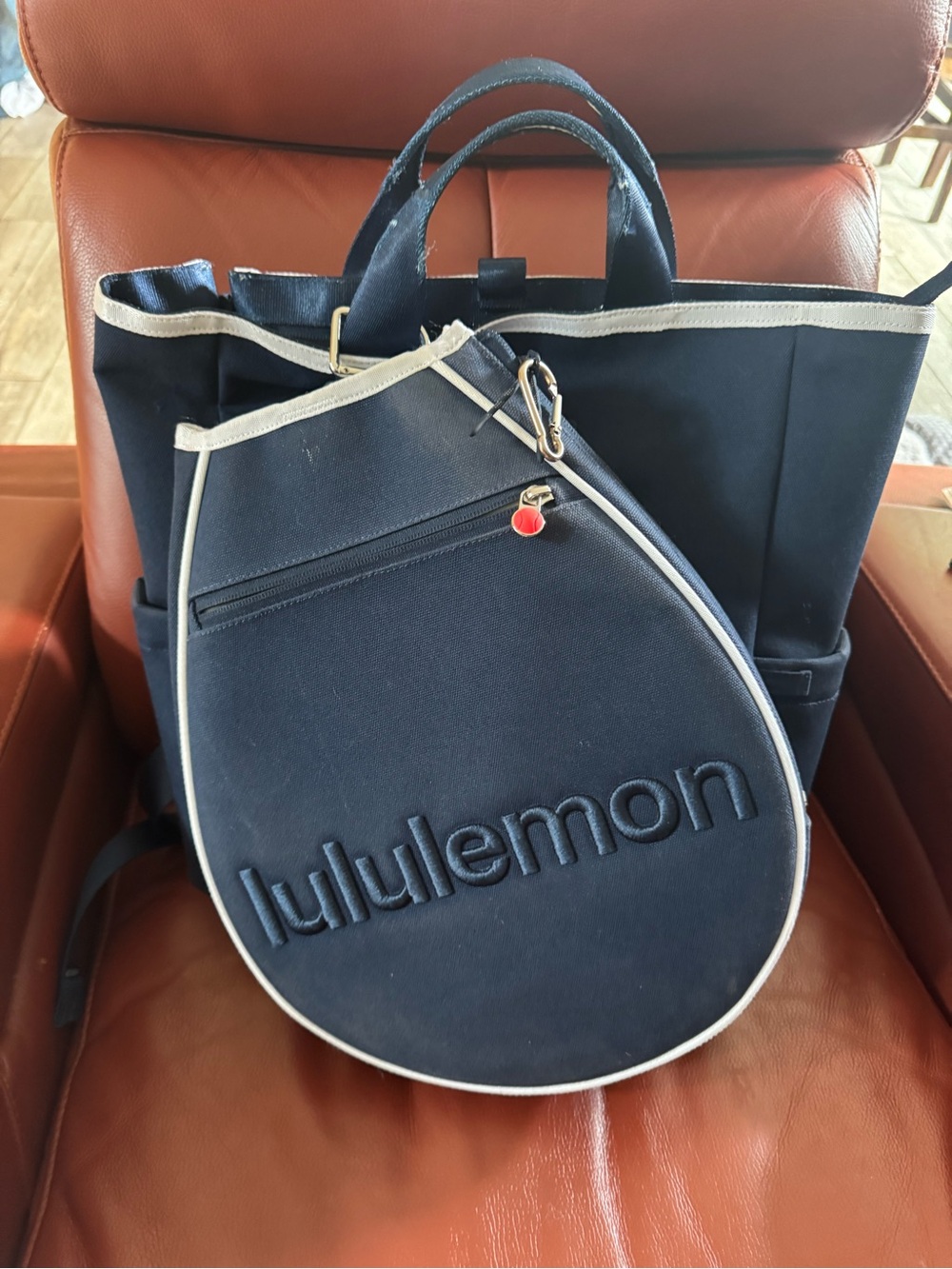 lululemon athletica Men's Navy Tennis Racket Bag - Navy